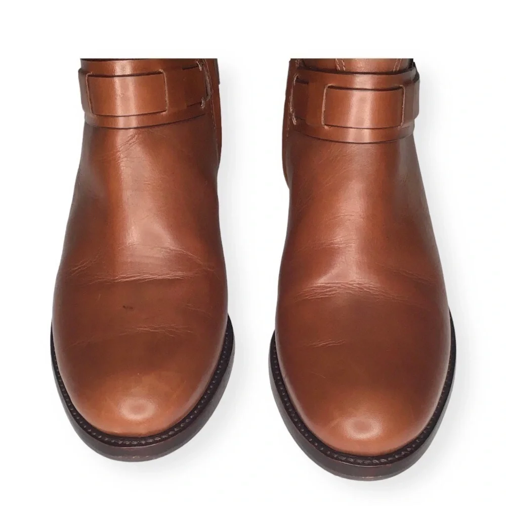 Tory Burch Colton Leather Riding Knee High Boots in Almond Size 7. - Picture 6 of 13